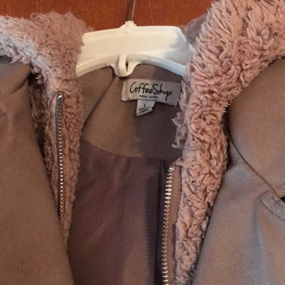 CoffeeShop girls leather like jacket - Picture 3 of 3